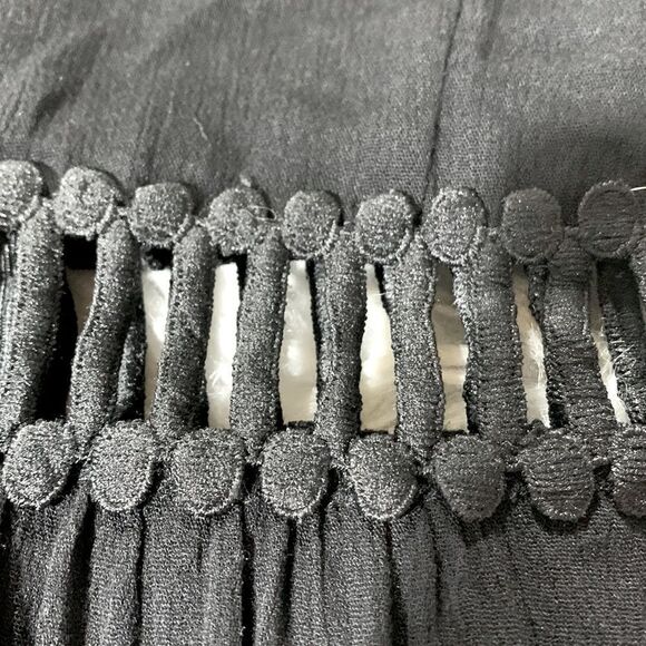 BLUE RAIN sleeveless dress lace at waist and hemline zip back partial lined sz S - Picture 6 of 11